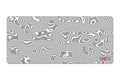 S2S XXL Mousepad - Silver Topographic